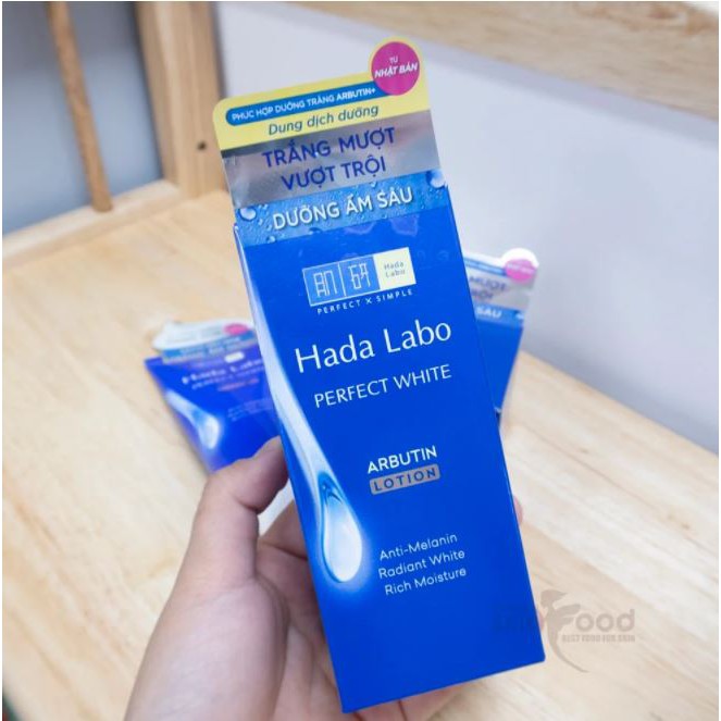 Nước Hoa Hồng Dưỡng Trắng Da Hada Labo Perfect White Arbutin Lotion 100ml