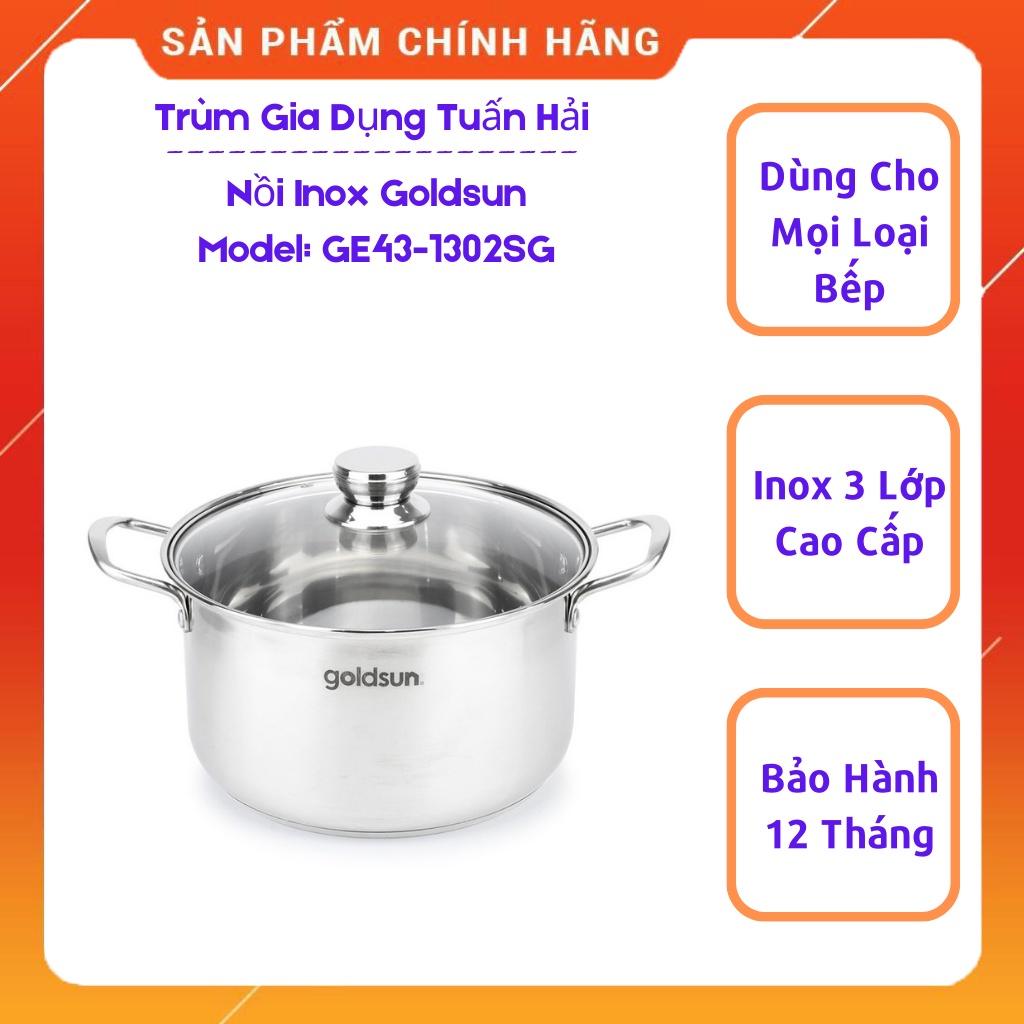 Nồi luộc gà inox GOLDSUN GE43-1302SG