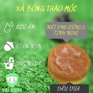 Xà bông thảo mộc trắng da nghệ mật ong rừng dầu dừa