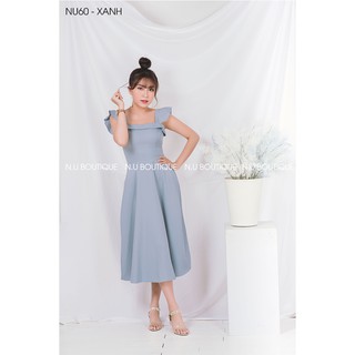 Đầm Maxi Xòe Cổ Vuông - NU60