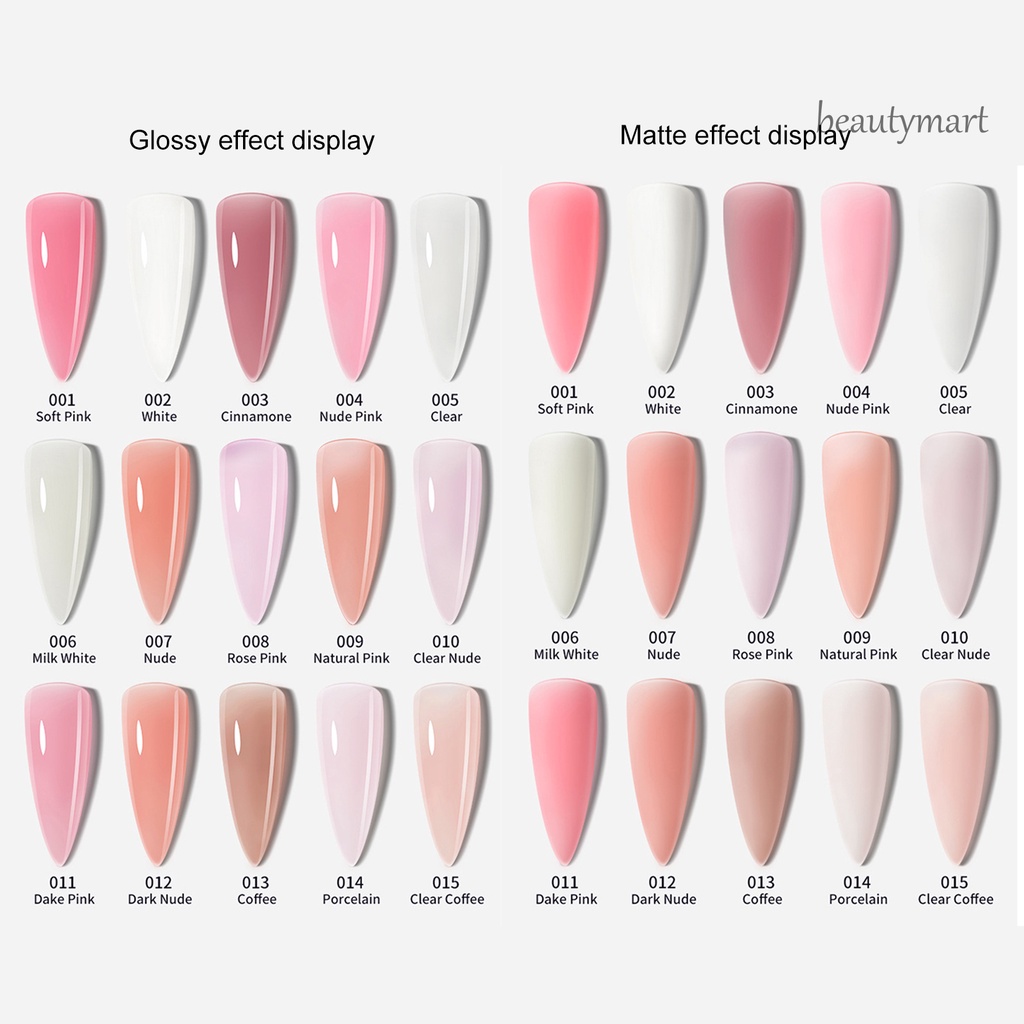 [Hàng mới về] Keo đắp móng tay 15ml không đau lâu trôi an toàn sử dụng tiện lợi