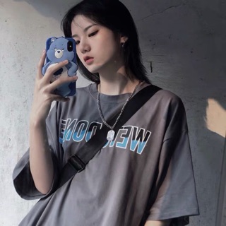 Áo phông xám oversize