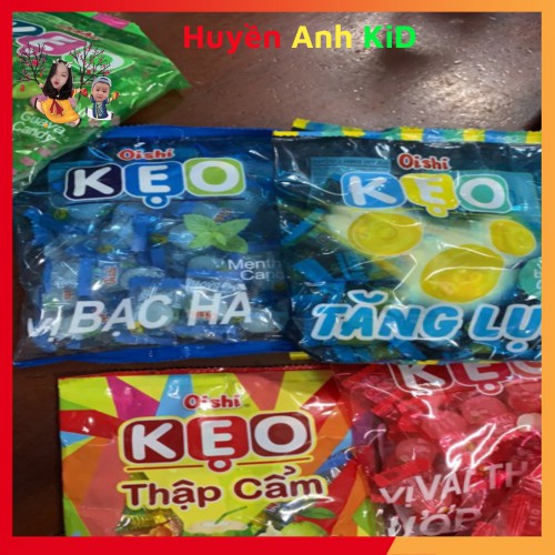 Gói 90g Kẹo Oishi Vị Ổi Vải Chanh Me Bạc Hà  Ngon Ngọt