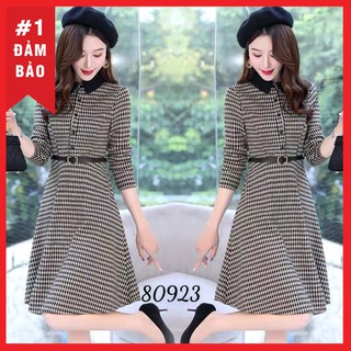 Đầm thiết kế cao cấp, thanh lịch tặng kèm thắt lưng đủ size 30 đến 72kg - 80923