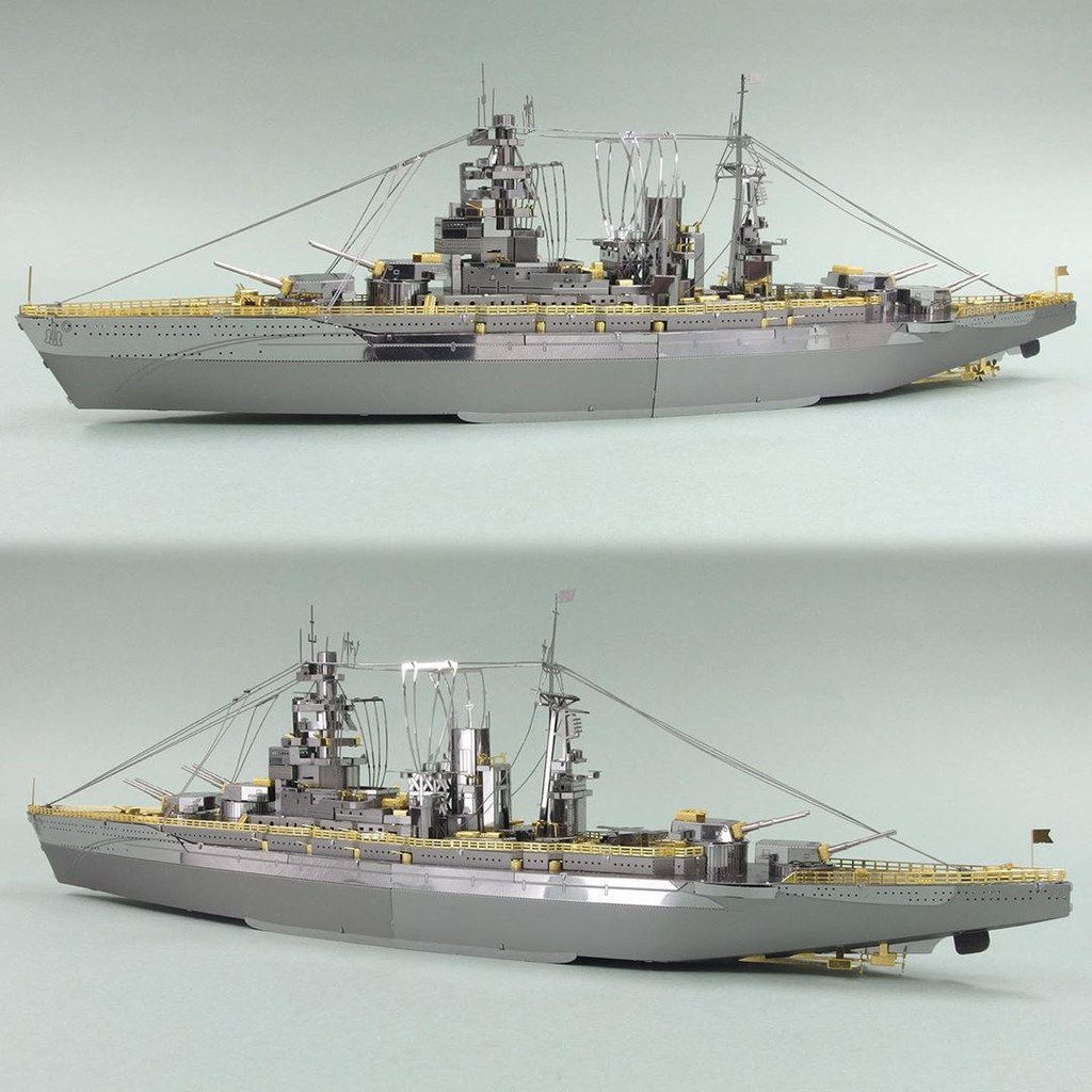Mô Hình Kim Loại 3D Piececool Tàu Chiến Thiết Giáp Hạm Nhật Bản Nagato Battleship