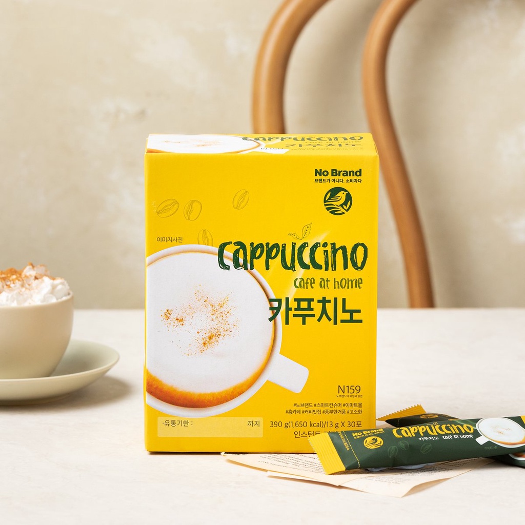 Hộp 30 Gói Cà Phê Hòa Tan Coffee Cappuccino No Brand - Emart VN