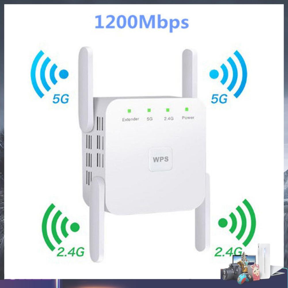 Bộ Khuếch Đại Tín Hiệu Wifi 4-antenna 2.4ghz 5.8ghz 1200mbps | BigBuy360 - bigbuy360.vn