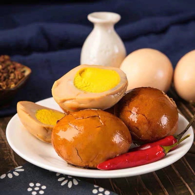 Trứng gà muối xì dầu ngon hấp dẫn !