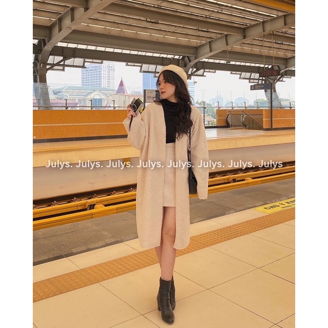 Áo cardigan lông cừu dáng dài (ảnh thật shop chụp kèm video)