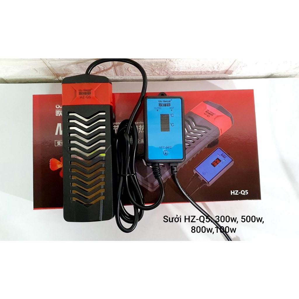 Máy sưởi bể cá OU GECAI HZ-Q5 300W/500W/800W/1000W giá rẻ và an toàn