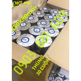 GIẤY IN NHIỆT K80 ĐƯỜNG KÍNH 80mm [THÙNG 30 CUỘN]