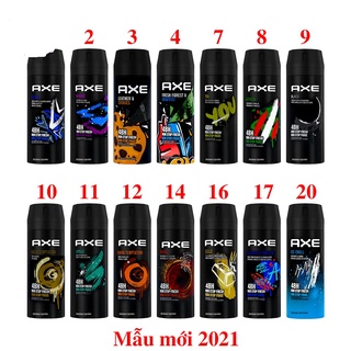Xịt khử mùi nam a x e 150ml - châu âu