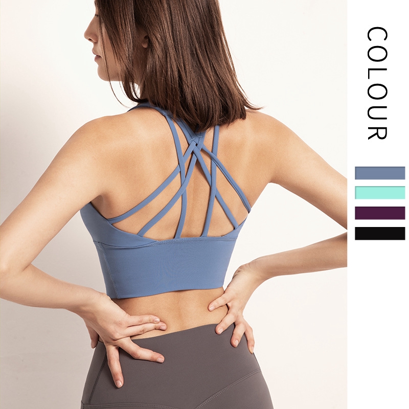 Áo Ngực Thể Thao Chống Sốc Màu Trơn Cho Nữ
