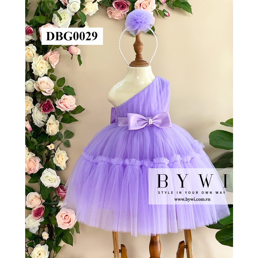 ĐẦM CÔNG CHÚA BÉ GÁI BYWI MẪU LỆCH VAI DBG0029
