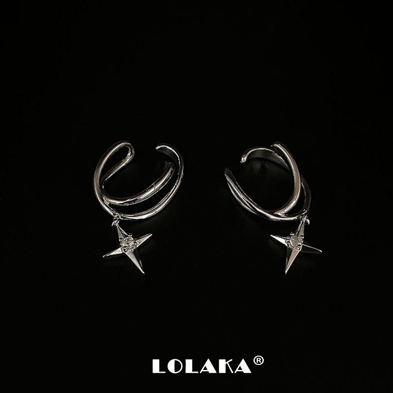 Khuyên Kẹp Vành Tai Đính Đá Sang Trọng Đơn Giản Cho Nữ