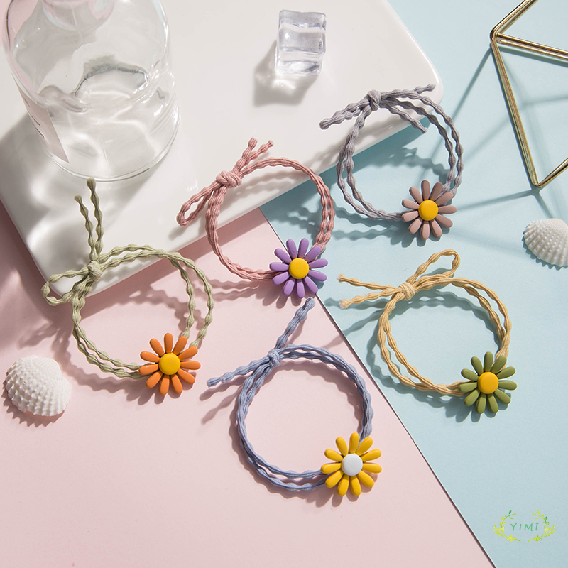 Băng đô trang trí hoa cúc thời trang phong cách hàn quốc