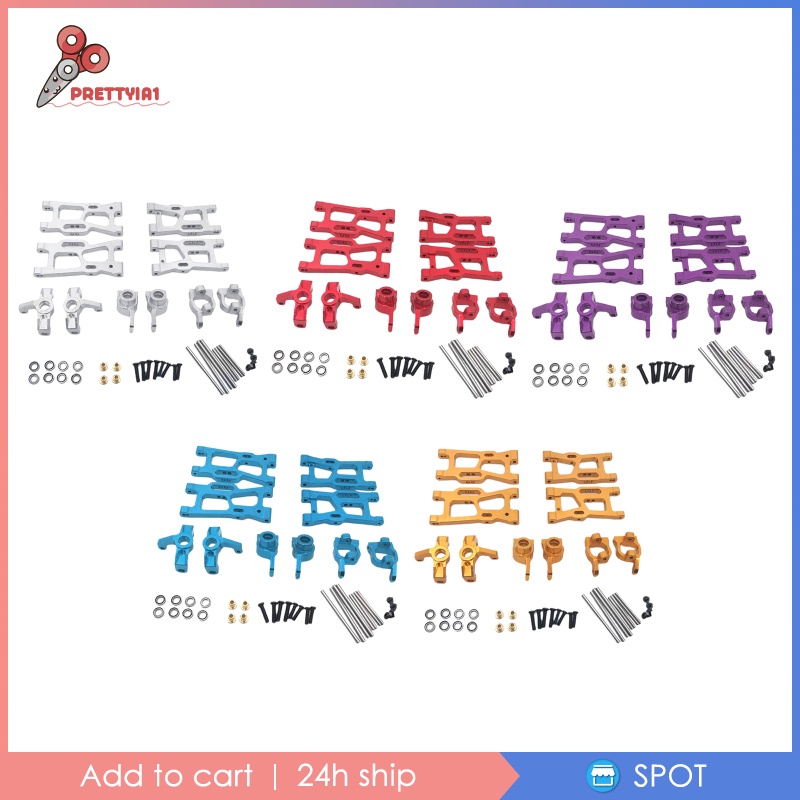 Bộ Phụ Tùng Nâng Cấp Bằng Kim Loại Prettyia1 [Prettyia1] WLtoys 144001 124018 124019 Phụ Kiện Thay Thế Cho Máy Hút Bụi Tiện Lợi