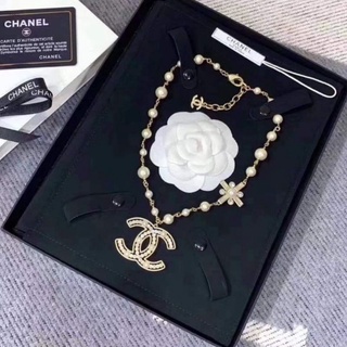 Vòng cổ cha - nel dây ngọc