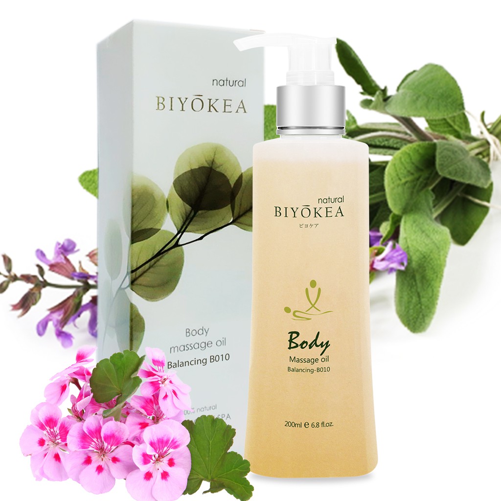 Dầu Massage Body Cao Cấp Biyokea Premium Balancing B010 Giúp Cân Bằng, Thư Giãn, Dưỡng Ẩm, Mềm Mịn Da