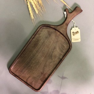 GIÁ RẺ NHẤT Khay gỗ óc chó decor tay cầm cành cây