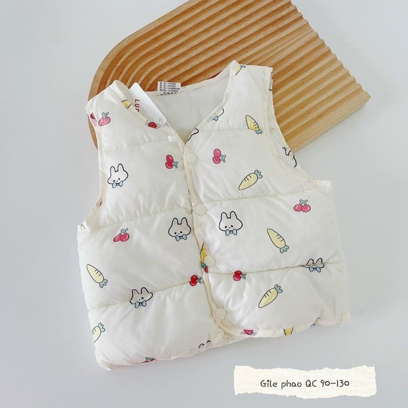 ÁO GILE PHAO HỌA TIẾT SIÊU ĐẸP CHO BÉ