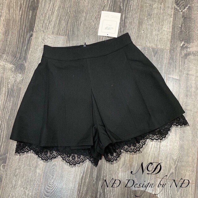 Quần giả váy phối chân ren | BigBuy360 - bigbuy360.vn