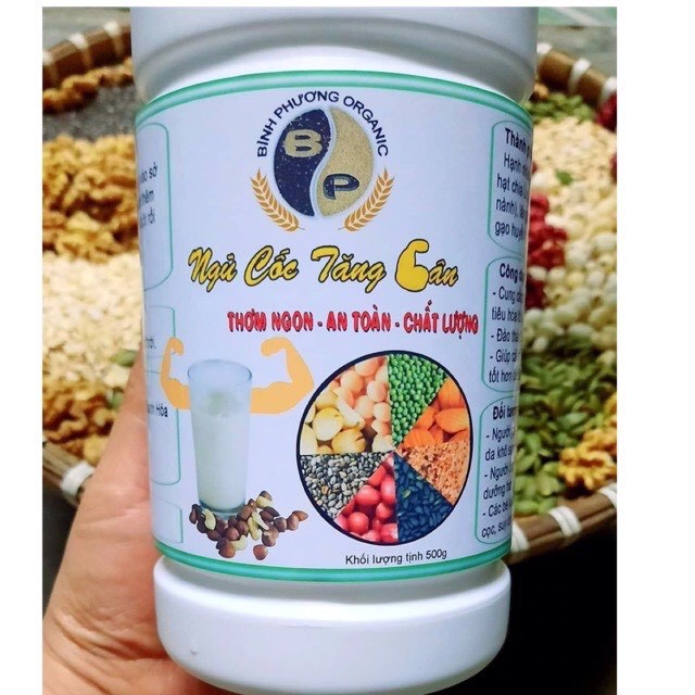 Ngũ cốc dinh dưỡng tăng cân, tăng cơ  Bình Phương 500g