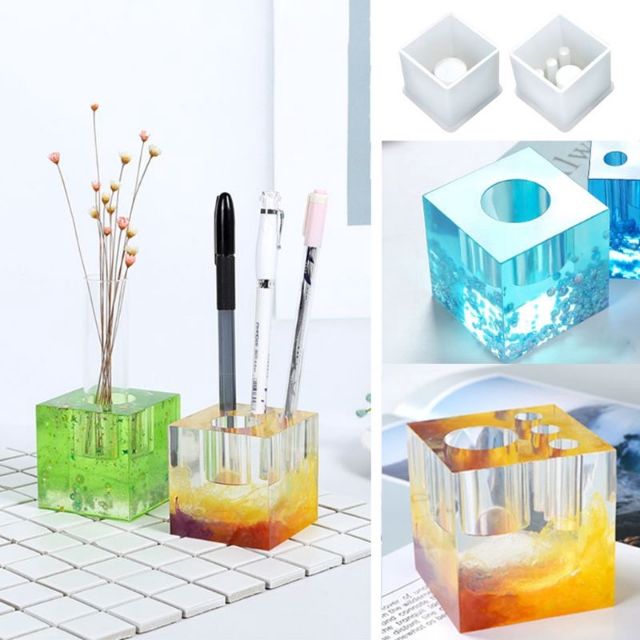 Khuôn cục chặn giấy kết hợp ống cắm bút