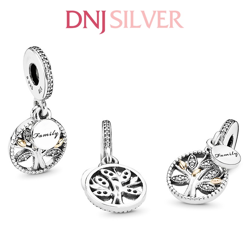 Charm bạc 925 cao cấp, hàng chuẩn bạc - Charm Family tree silver thích hợp để mix vòng tay charm - DN128