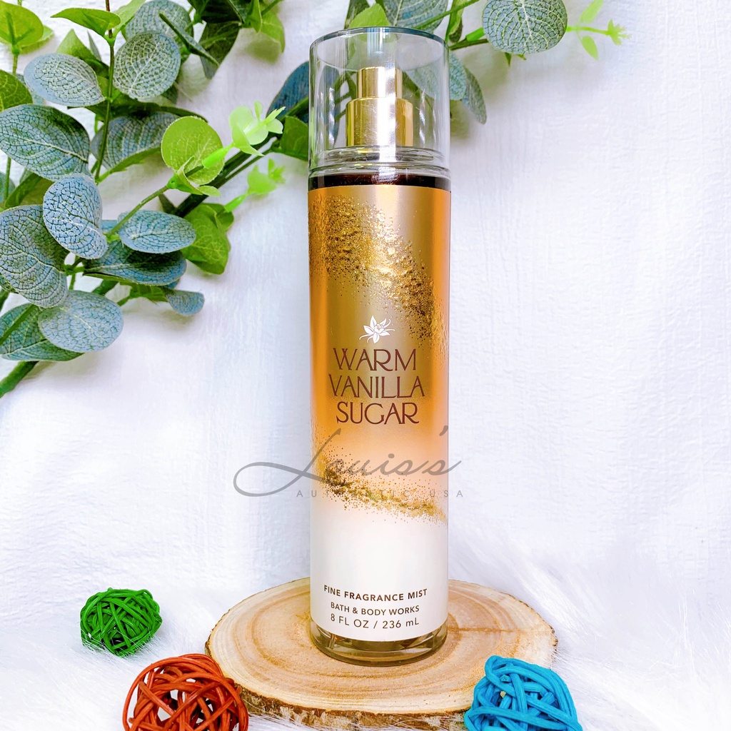WARM VANILLA SUGAR  - Body mist / Xịt thơm toàn thân Bath & Body Works Mỹ