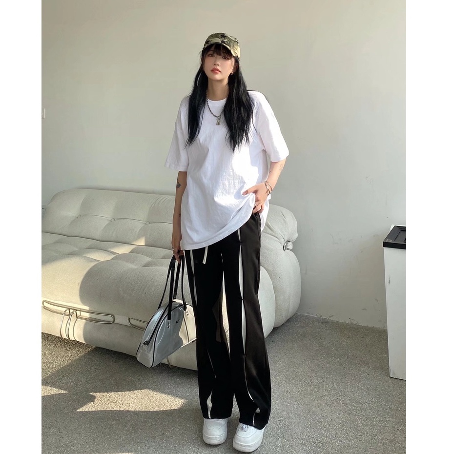 Quần ống suông thời trang quần âu nam chất đũi cao cấp trẻ tuổi quần thể thao nam dài unisex from rộng quần jogger thể thao nam phong cách Hàn Quốc quần nữ
