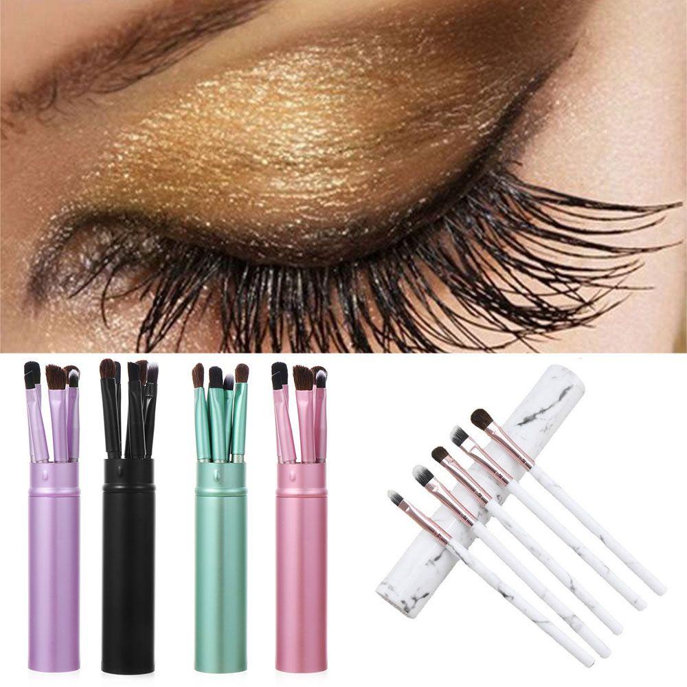Set 5 Cọ Trang Điểm Mắt Môi Kẻ Mắt Tạo Khối Đa Năng Chất Lượng Cao ESPO