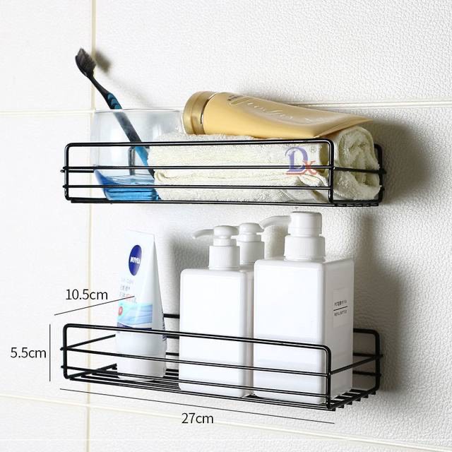 Kệ góc nhà tắm phun sơn tĩnh điện dán tường siêu dính trong nhà tắm, nhà bếp tiện dụng