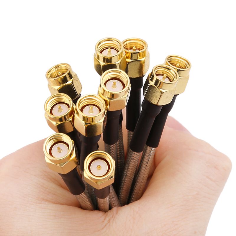 Set 10 Dây Cáp Nối SMA Male Sang SMA Male RG402 Bán Cứng 10cm