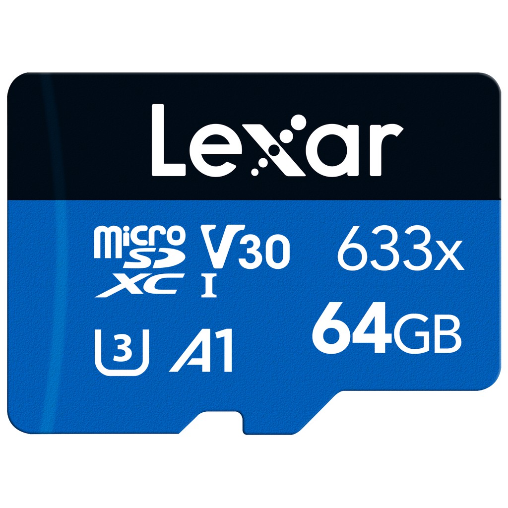 [Mã ELFLASH3 hoàn 10K xu đơn 20K] Thẻ nhớ Lexar 64Gb 633x MicroSDHC UHS-I Class 10 A1 U3 100MB/s + Adapter | WebRaoVat - webraovat.net.vn