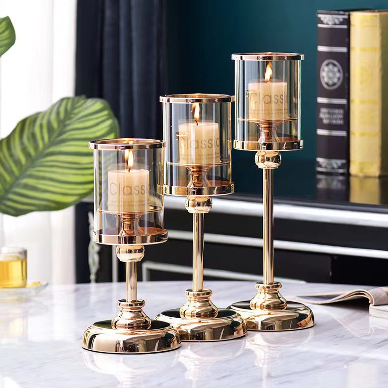 Giá Đỡ Đèn Cầy Bằng Kim Loại Dùng Trang Trí Tiệc Cưới / Giáng Sinh