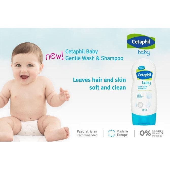 Tắm gội toàn thân cho Bé Cetaphil Baby ( 230ml): chăm sóc trẻ con đến từ Đức