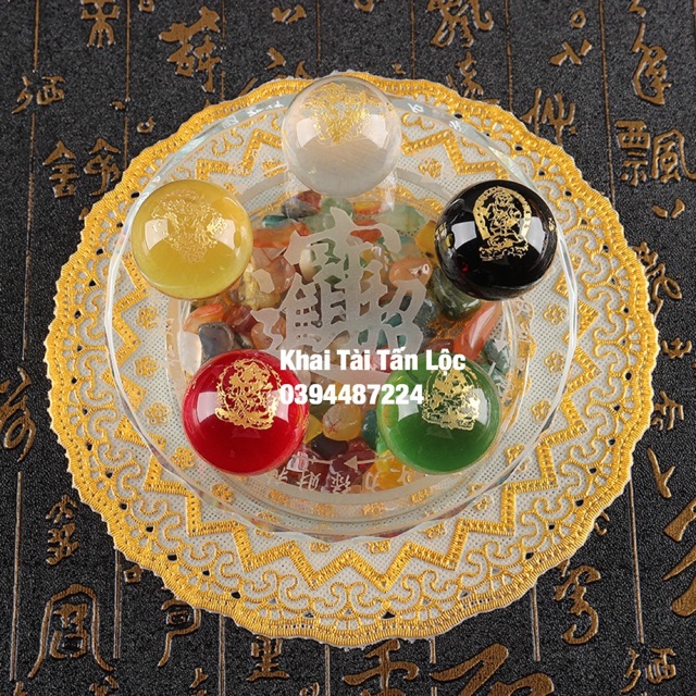 Đĩa bi ngũ hành Ngũ lộ Thần Tài trận mật tông Tây Tạng