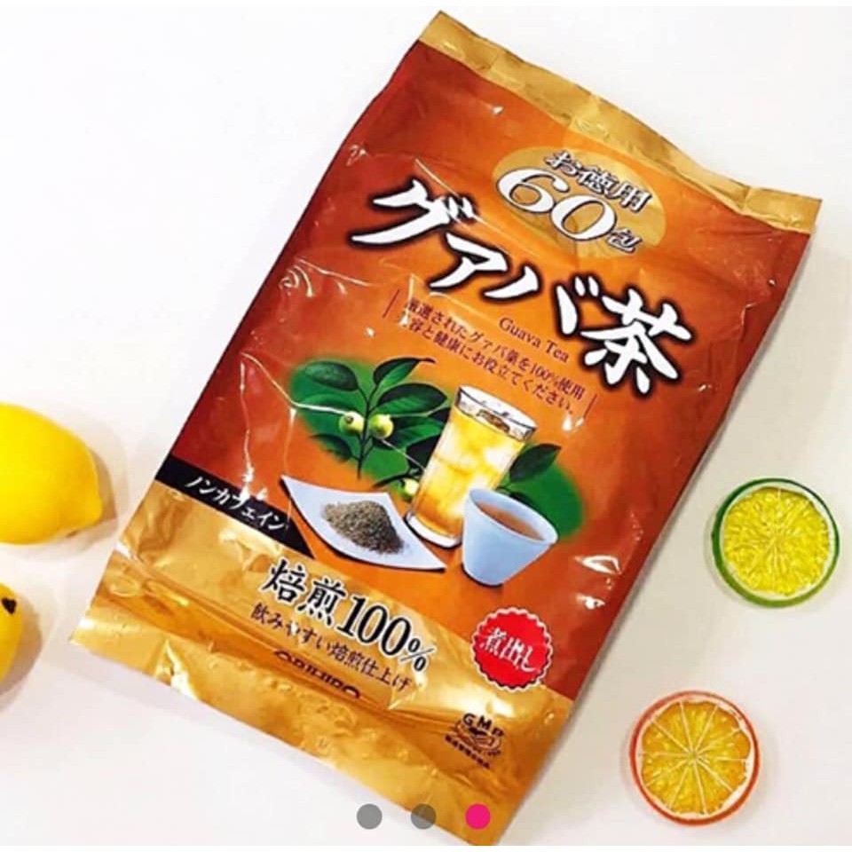 Trà Ổi Giảm Cân Nhật Bản Orihiro Chính Hãng Hộp 60 Túi Lọc Đẹp Da Đẹp Dáng Giảm Mỡ Ngủ Ngon Thanh Lọc Cơ Thể
