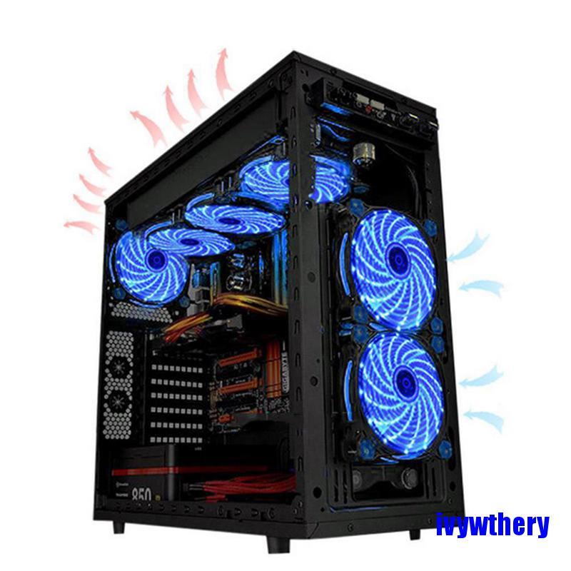 [COD]DIY 12V Neon Clear 120mm PC Computer Case Cooling Fan Mod With 33 LED Lights
