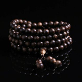 Vòng Chuỗi 108 Hạt Gỗ Phật - 6Ly Bình An
