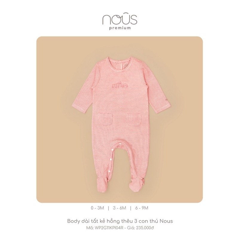 [ Nous] Bộ body nous chất petit, premium size 0-3m và 3-6m