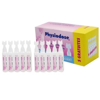 Nước muối sinh lý Pháp Physiodose / Gifrer tép hồng- hộp 40 tép