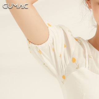 Đầm yếm phối hoa DA8110 GUMAC