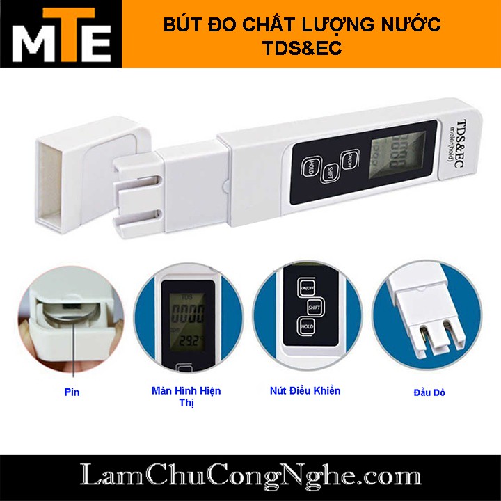 Bút đo chất lượng nước 3 trong 1 TDS&amp;EC