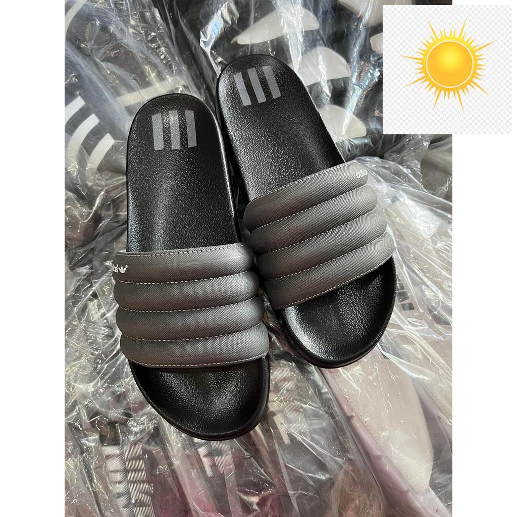 ️🤹️🎊 DÉP ADIDAS ĐEN 3 SỌC QUAI NGANG NAM - SIÊU ÊM ️🤹️🎊
