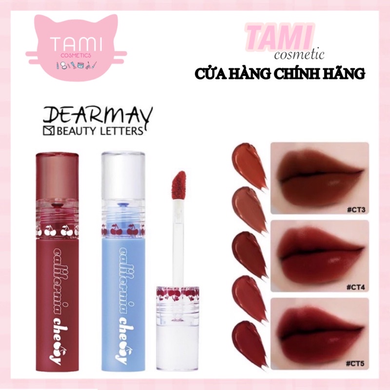 Son Kem Lì Dearmay California Cherry Velvet Tint