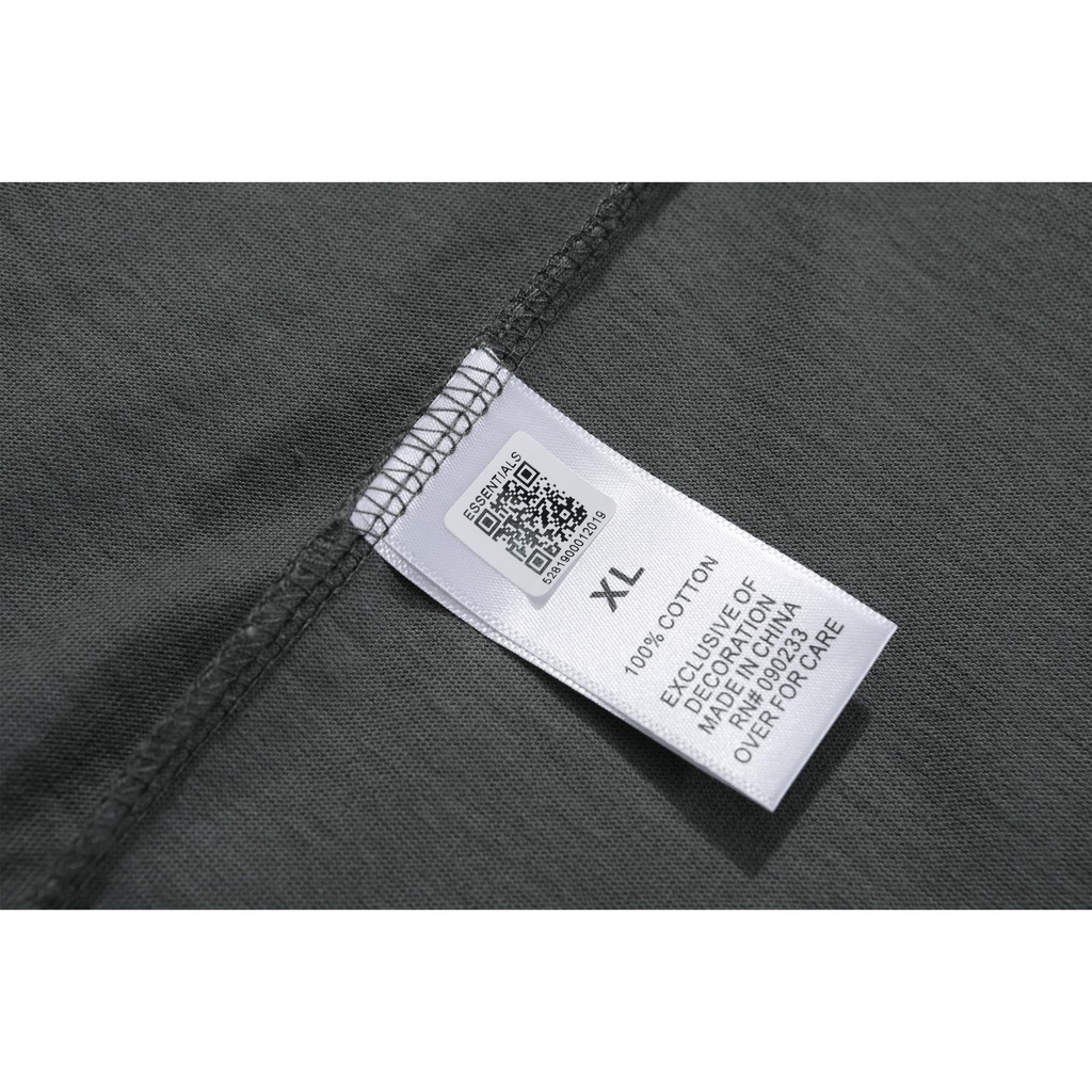 FEAR OF GOD ESSENTIALS Double-line FOG reflective loose letters POLO shirt short sleeves