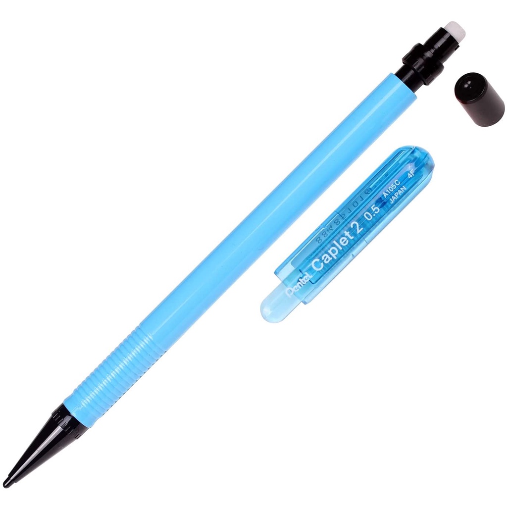 Bút Chì Kim Pentel Caplet Màu Neon A105C Ngòi 0.5mm | Thiết Kế Đẹp Mắt | 4 Màu Vỏ