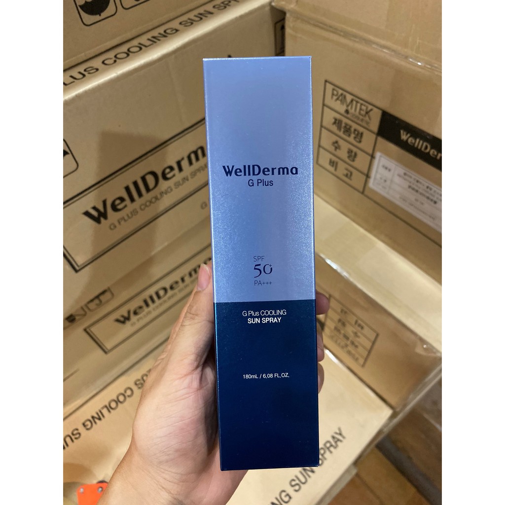 [Siêu rẻ] Xịt chống nắng Wellderma G Plus Sun Spray SPF 50